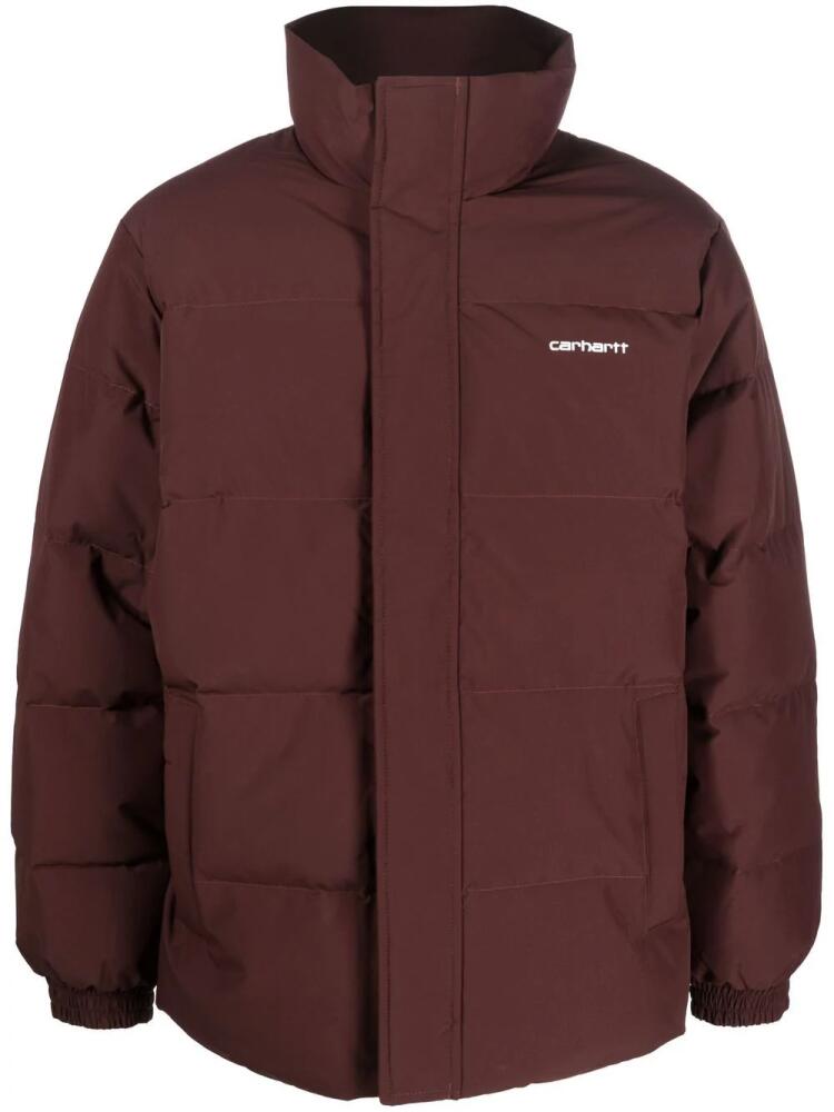 Carhartt WIP Danville feather-down puffer jacket - Brown Cover