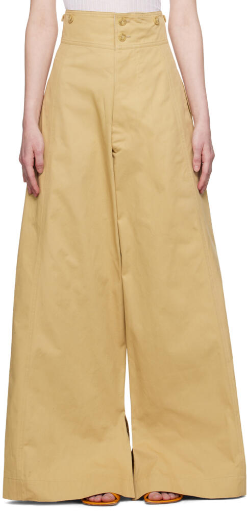 Quira SSENSE Exclusive Khaki Trousers Cover