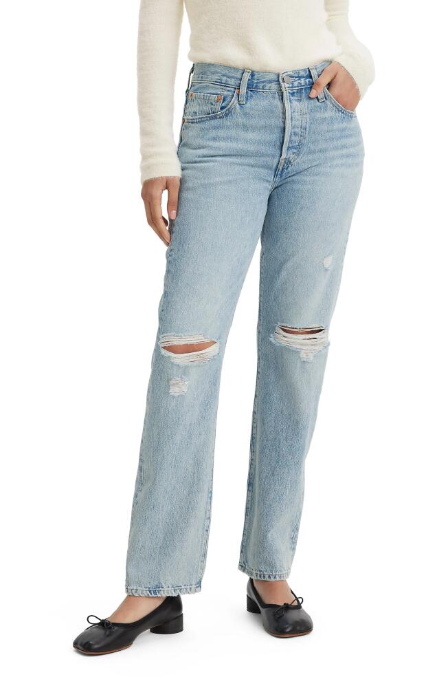 levi's 501 Ripped High Waist Straight Leg Jeans in Morning Joyride Cover