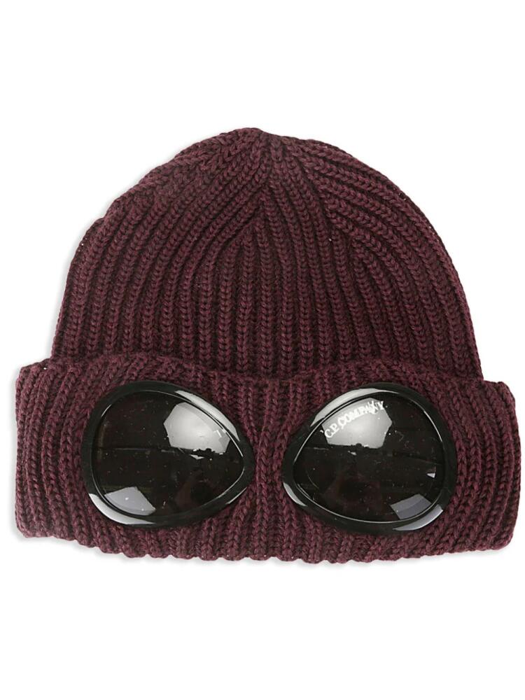 C.P. Company ribbed beanie hat - Purple Cover