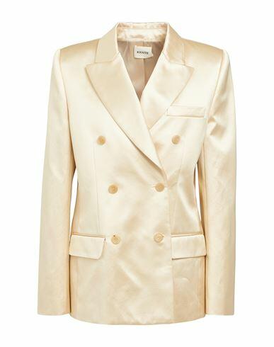 Khaite Woman Blazer Gold Cotton, Viscose Cover