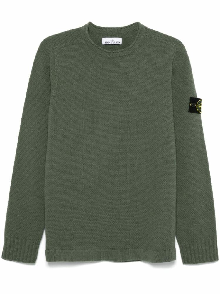 Stone Island crew-neck sweater - Green Cover