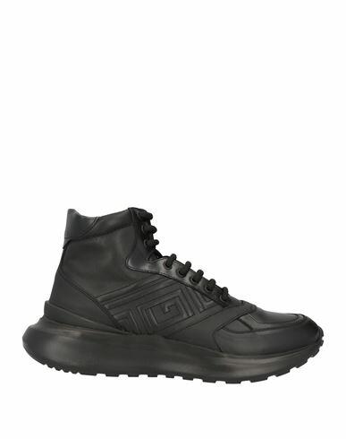 Giovanni Conti Man Sneakers Black Leather Cover