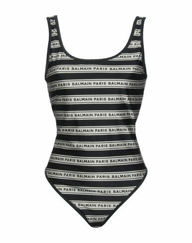 Balmain Woman One-piece swimsuit Black Polyamide, Elastane Cover