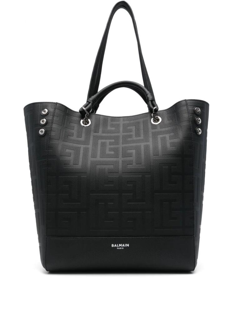 Balmain PB Labyrinth monogram tote bag - Black Cover