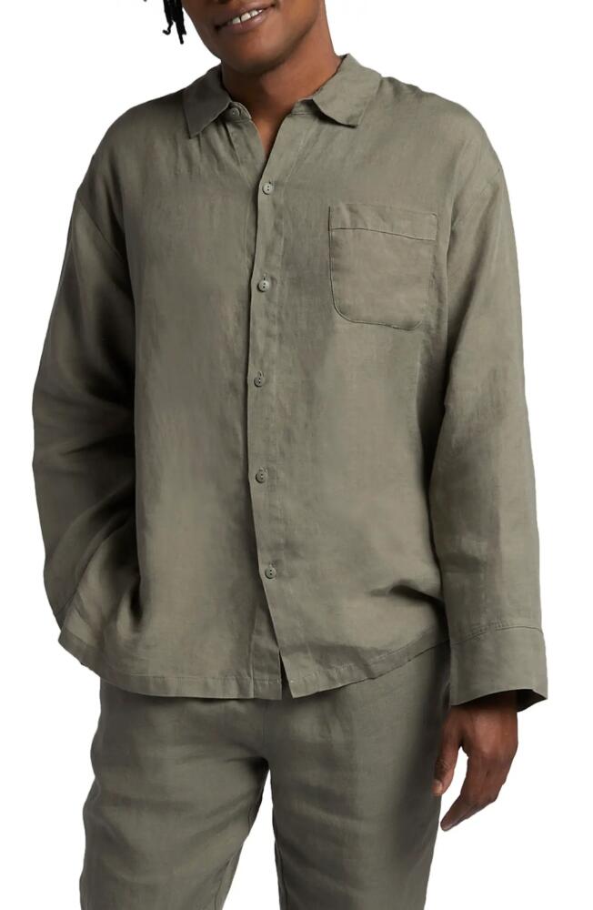 Parachute Linen Shirt in Moss Cover