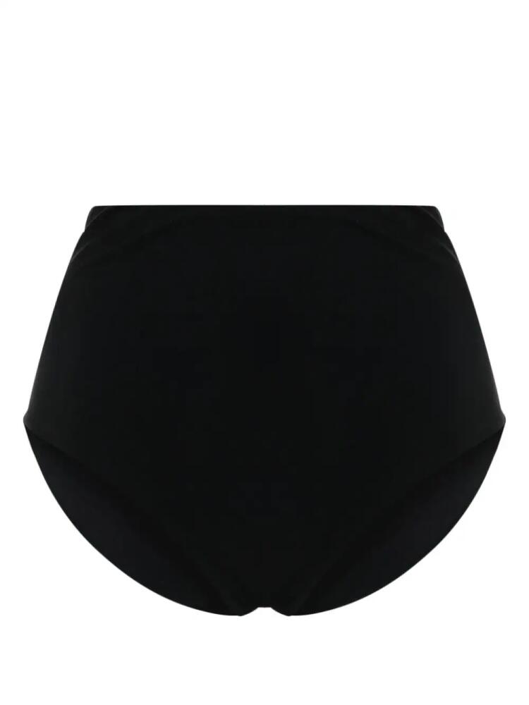 Jil Sander logo-embroidered bikini bottom - Black Cover