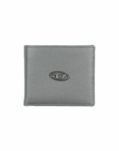 Diesel Hiresh S. ii Man Wallet Grey Bovine leather Cover