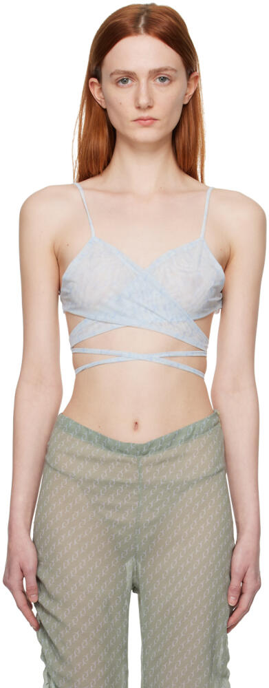 Jade Cropper SSENSE Exclusive Blue Bra Cover