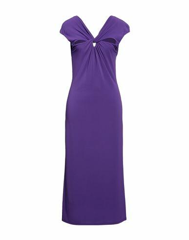 Patrizia Pepe Woman Midi dress Purple Acetate, Polyamide, Elastane Cover