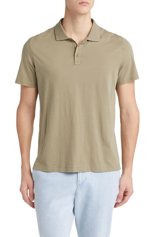 ATM Anthony Thomas Melillo Jersey Cotton Polo Shirt in Oil Green Cover