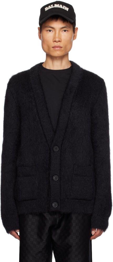 Balmain Black Brushed Cardigan Cover