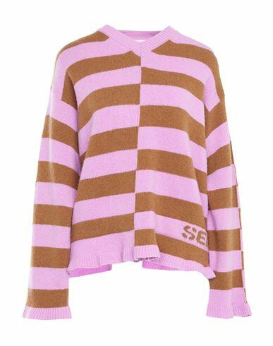 Semicouture Woman Sweater Lilac Wool, Polyamide Cover