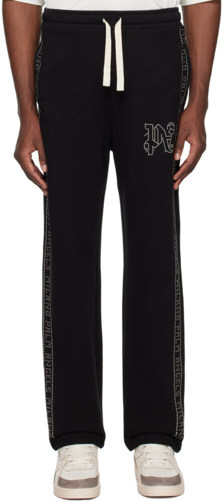 Palm Angels Black Studded Sweatpants Cover