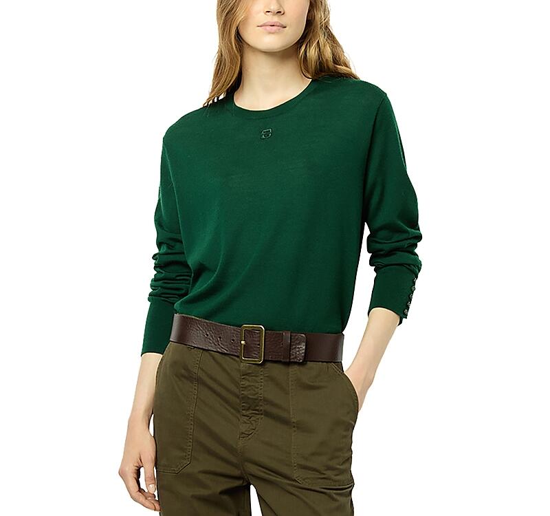 Gerard Darel Jade Merino Wool Crewneck Sweater Cover