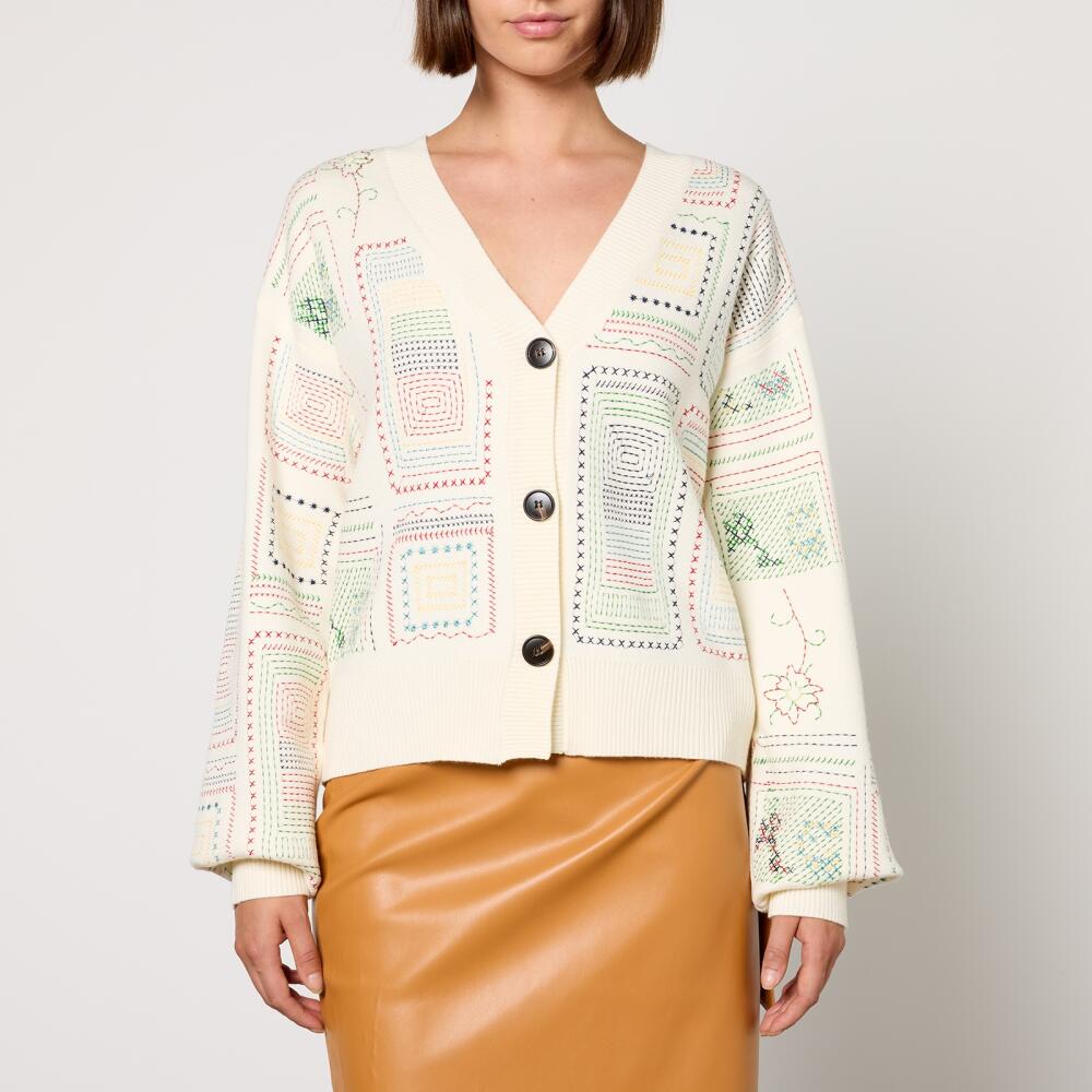 Never Fully Dressed Work Embroidered Knit Cardigan Cover