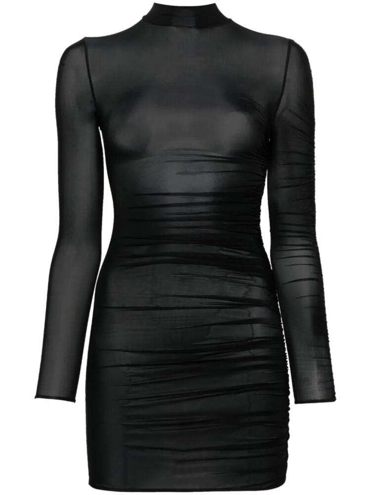 Maison Close Nuit Fauve jersey mini dress - Black Cover