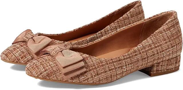 Gentle Souls by Kenneth Cole Atlas Flat (Camel Fabric) Women's Shoes Cover