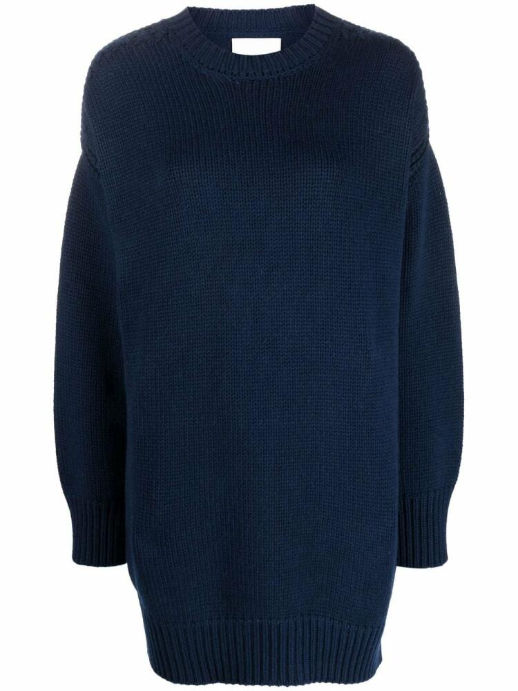 SA SU PHI drop-shoulder cashmere jumper - Blue Cover