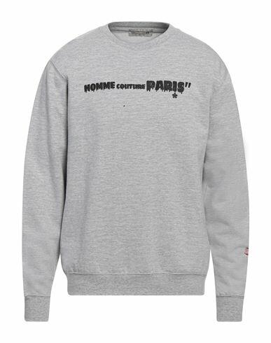 Daniele Alessandrini Homme Man Sweatshirt Grey Cotton, Polyester Cover