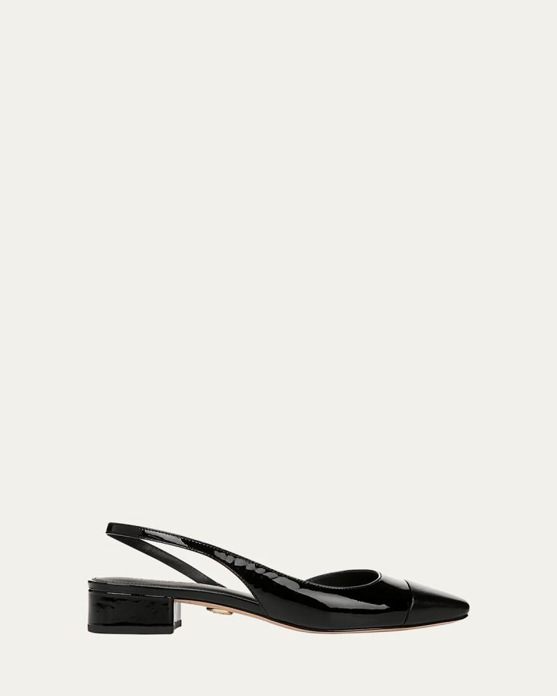 Veronica Beard Cecile Mixed Leather Slingback Flats Cover