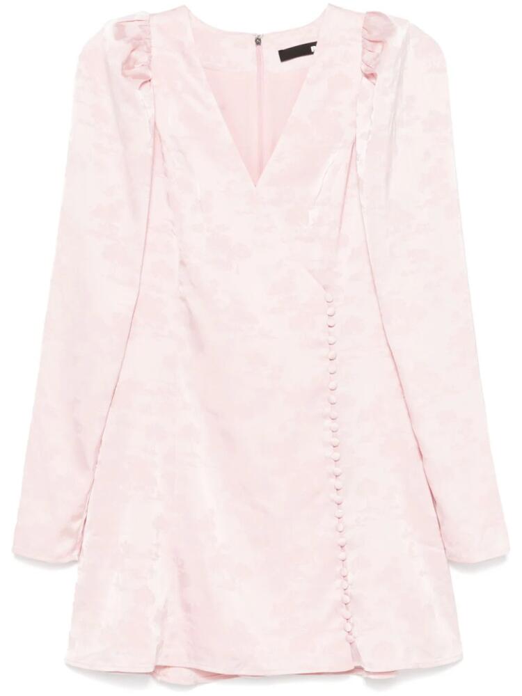 ROTATE BIRGER CHRISTENSEN puff sleeve mini dress - Pink Cover