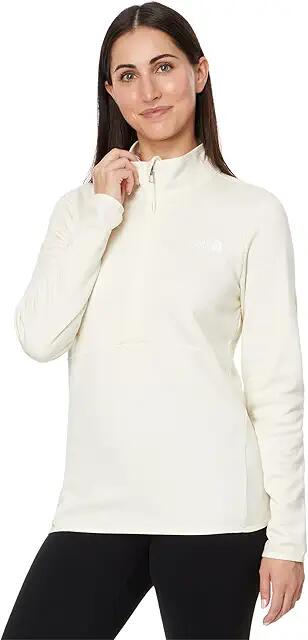 The North Face Canyonlands 1/4 Zip (White Dune Heather) Women's Clothing Cover