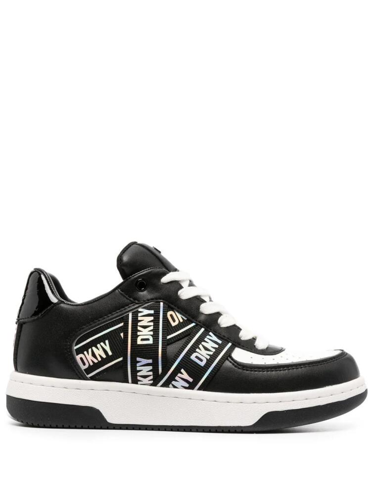 DKNY Olicia logo-print lace-up sneakers - White Cover