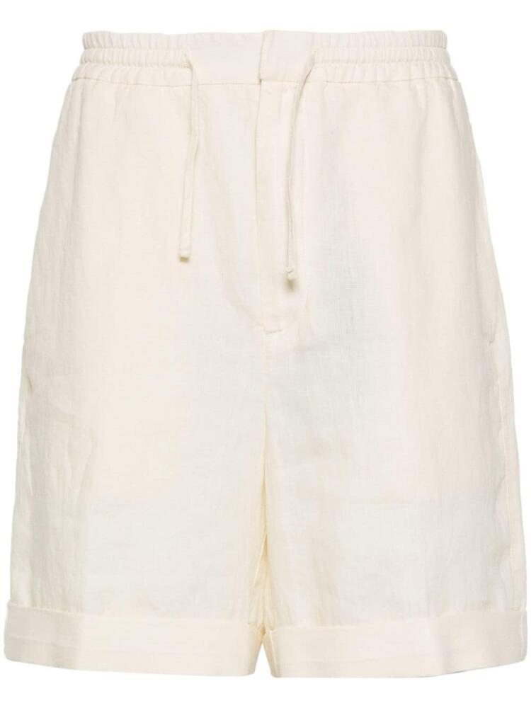 Canali linen bermuda shorts - Neutrals Cover