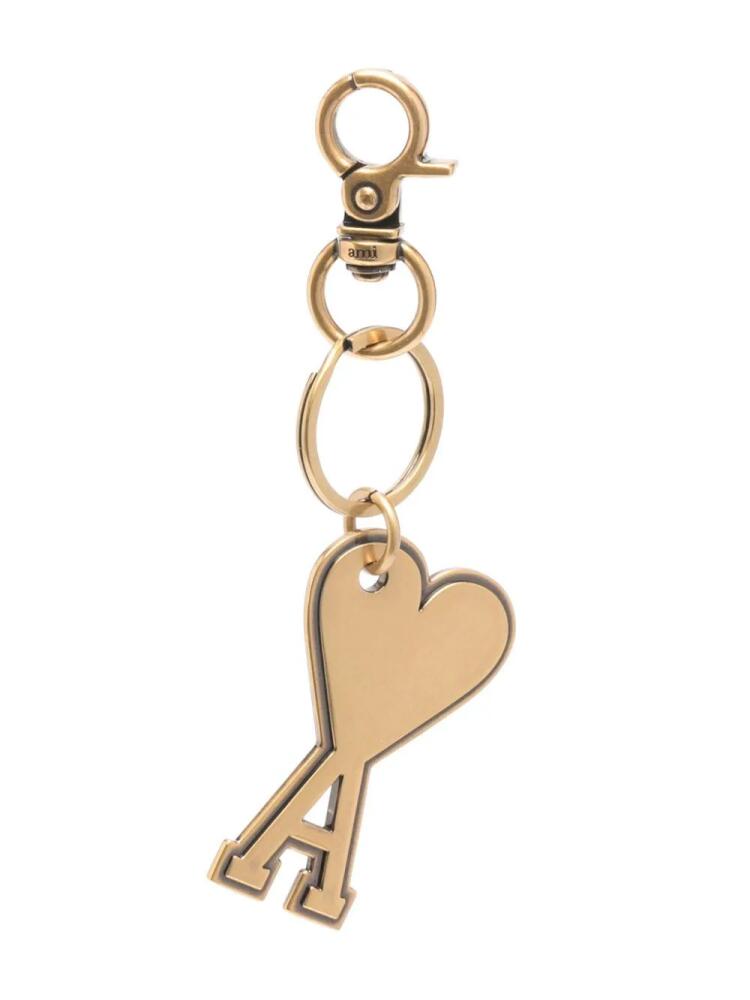 AMI Paris Ami-de-Coeur-motif keyring - Gold Cover