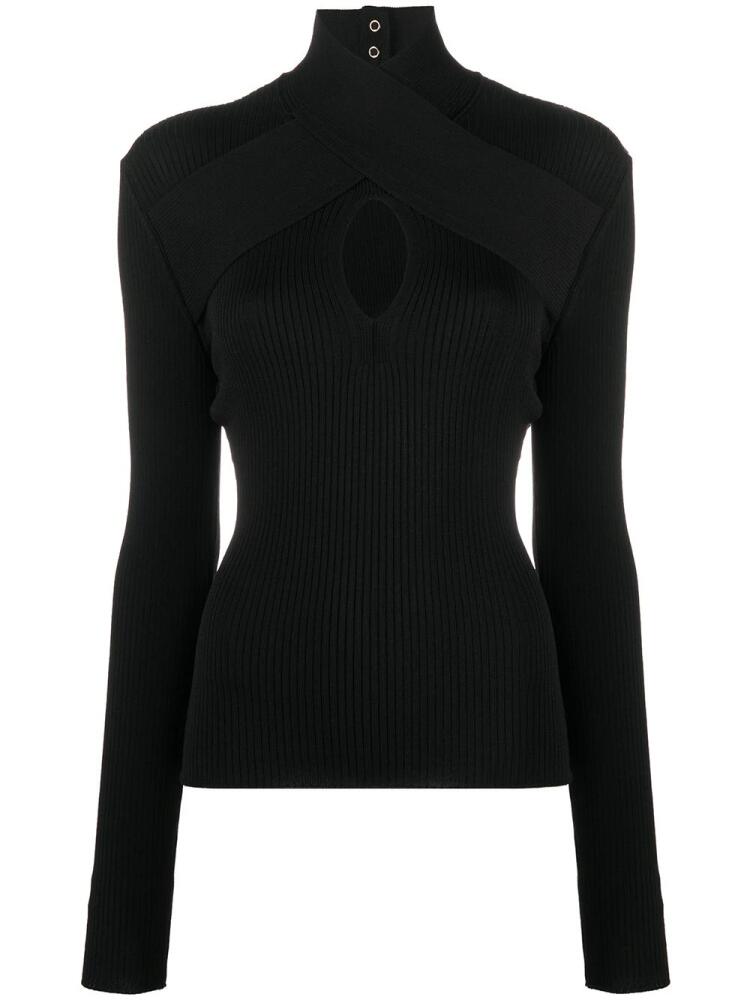 MSGM high neck knitted top - Black Cover