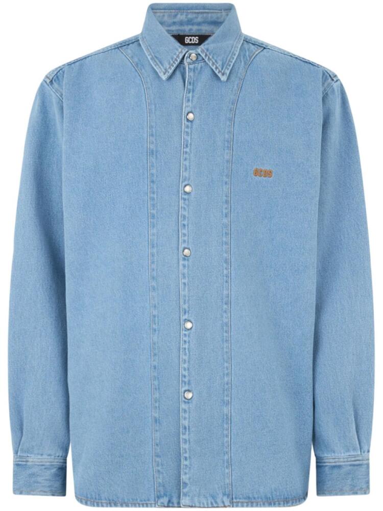 GCDS Wirdo denim shirt - Blue Cover