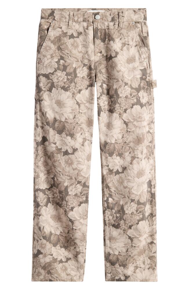 PacSun Milo Floral Cotton Carpenter Pants in Brown Floral Cover