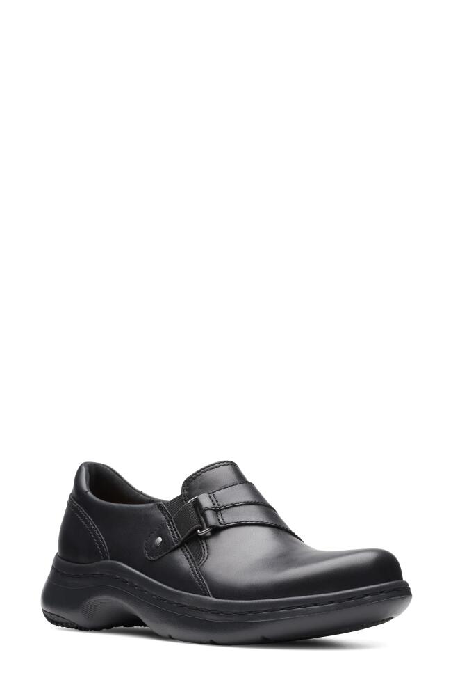 Clarks(r) ClarksPro Clog in Black Leather Cover