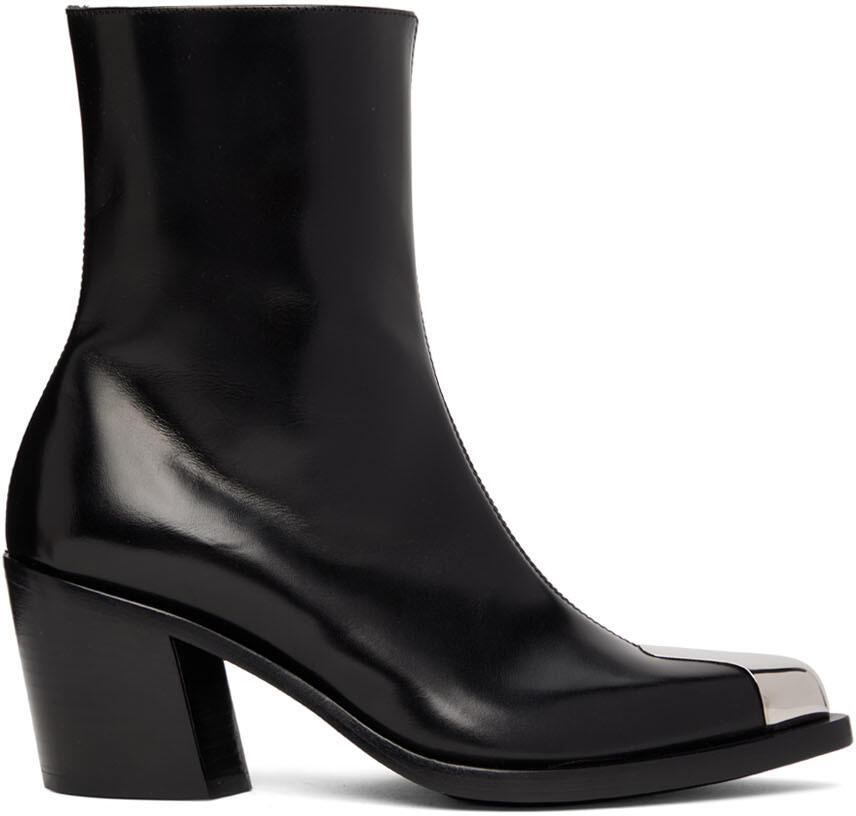 Alexander McQueen Black Punk Ankle Boots Cover