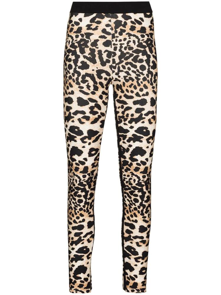 Rabanne leopard print stretch-fit leggings - Neutrals Cover