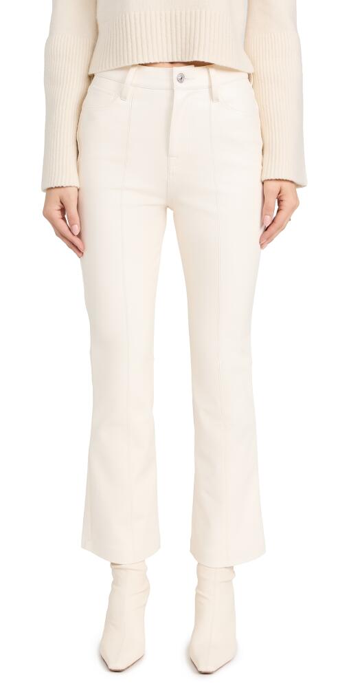 7 For All Mankind High Waist Slim Kick Pants Cream Cover