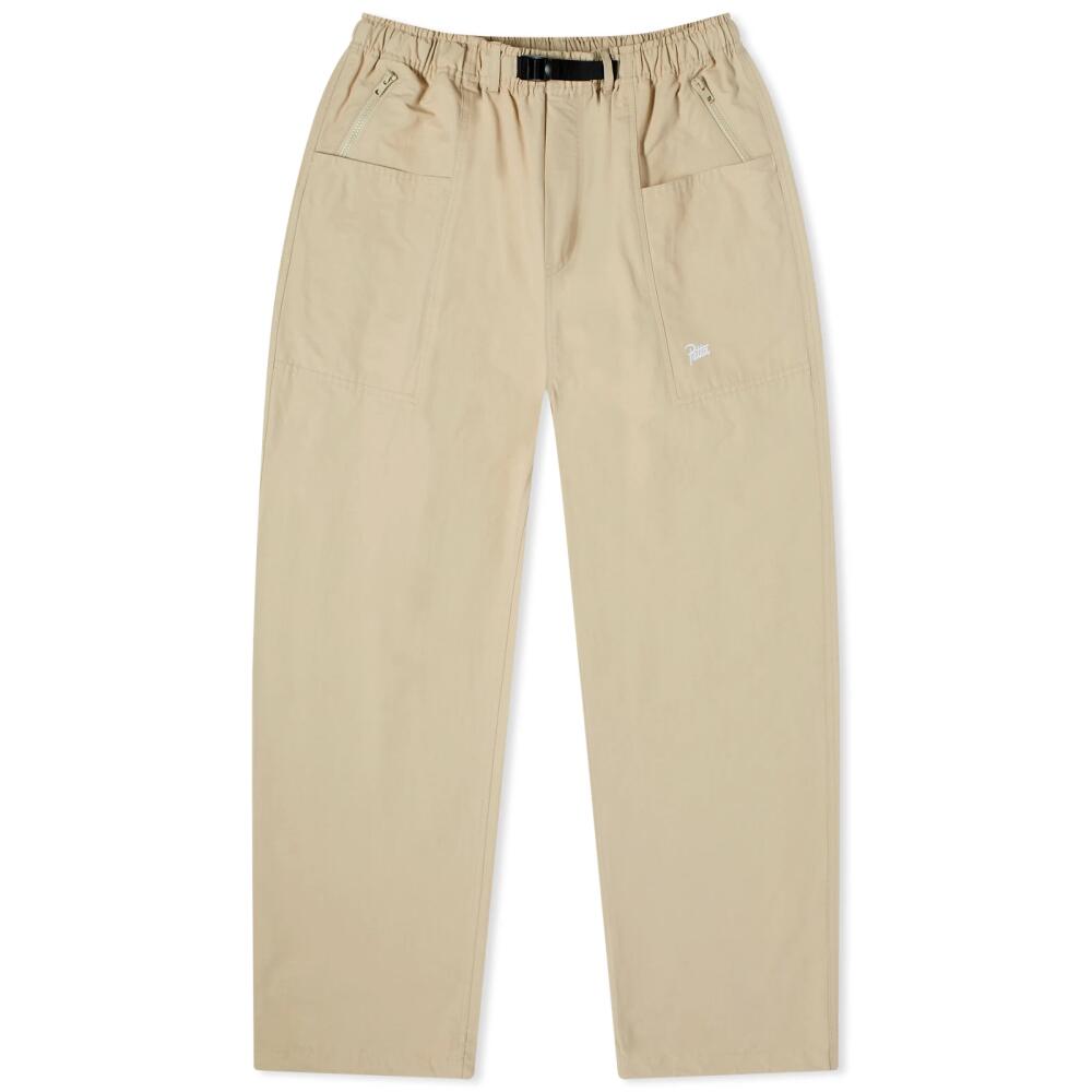 Patta Men's Belted Tactical Chino in White Pepper Cover