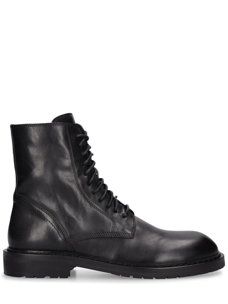 ANN DEMEULEMEESTER Danny Leather Ankle Boots Cover