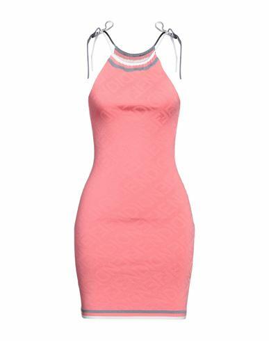 Fendi Woman Mini dress Coral Viscose, Polyamide, Polyurethane, Polypropylene Cover