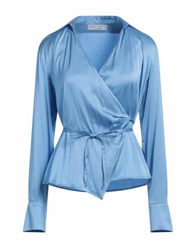 Kaos Woman Top Light blue Rayon, Viscose, Elastane Cover