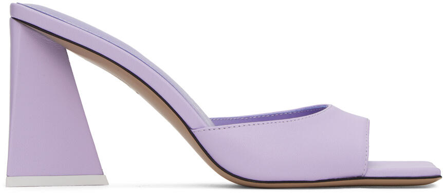 The Attico Purple Mini Devon Mules Cover