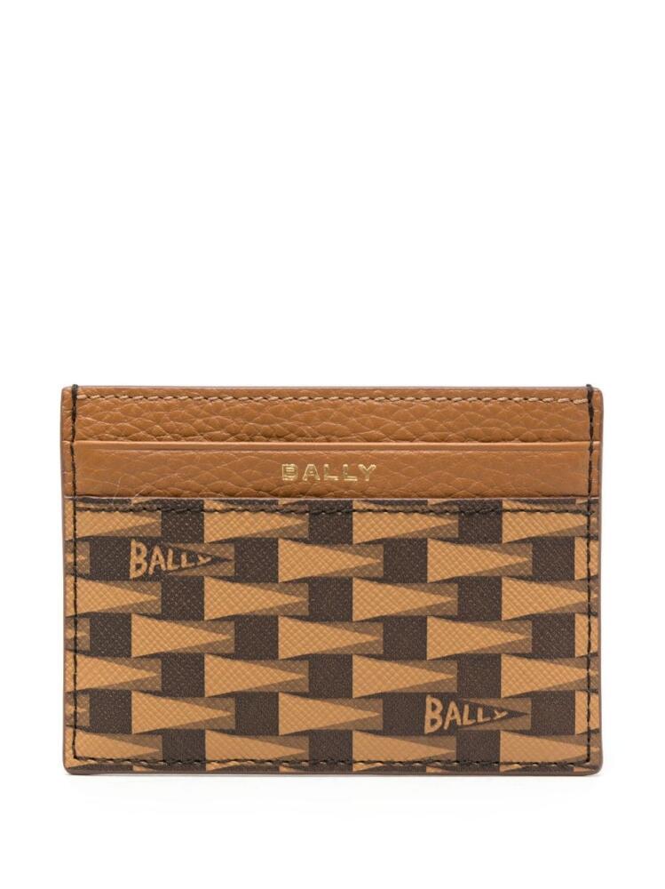 Bally Pennant leather cardholder - Brown Cover