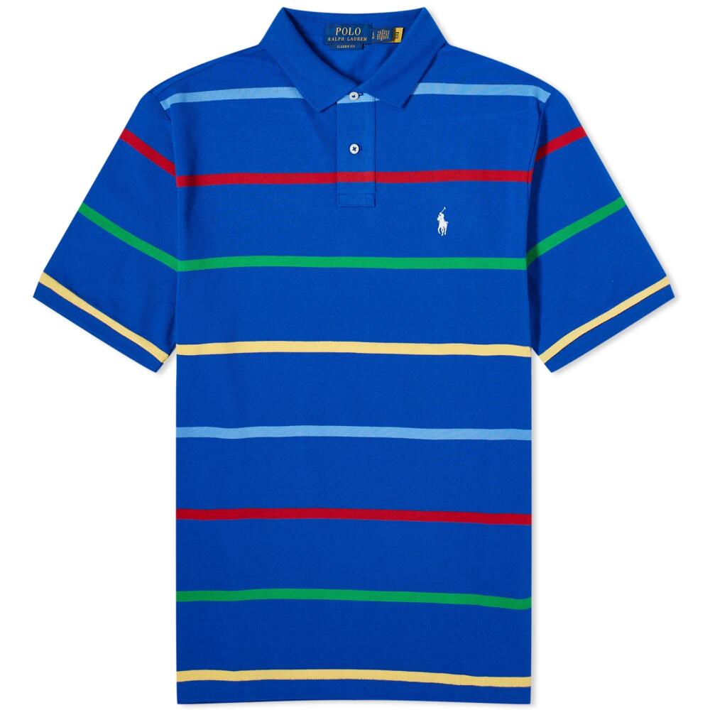 Polo Ralph Lauren Men's Stripe Polo Shirt in Sapphire Star Multi Cover