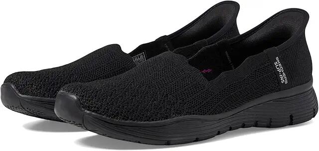 SKECHERS Seager - Believe It Hands Free Slip-Ins (Black) Women's Flat Shoes Cover