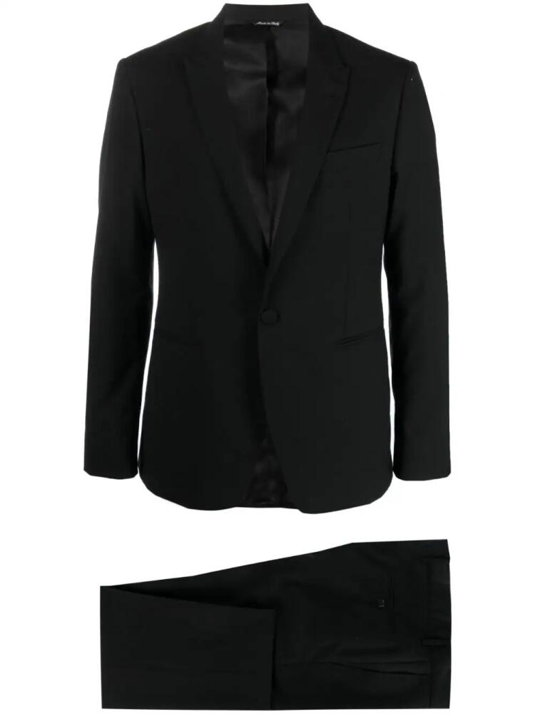 Reveres 1949 single-breasted wool-blend suit - Black Cover