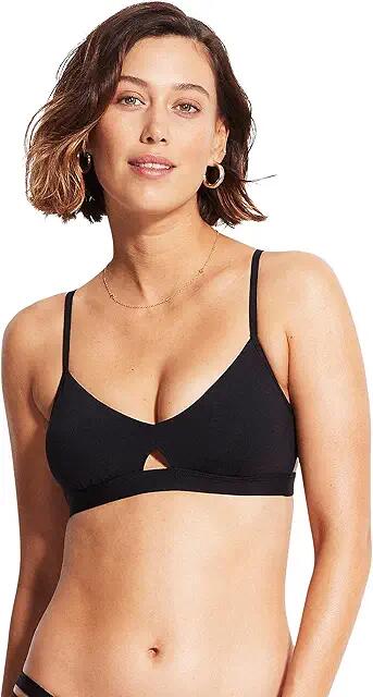 Seafolly Seafolly Collective Hybrid Bralette (Black) Women's Swimwear Cover