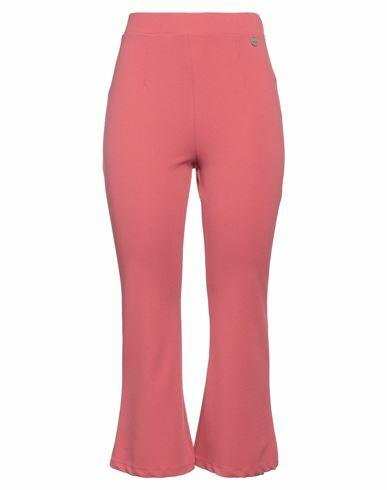 Berna Woman Pants Brick red Polyester, Elastane Cover