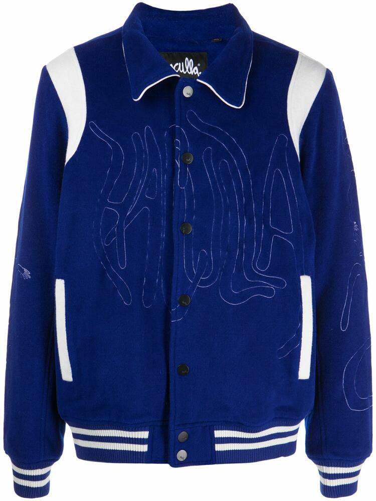 Haculla embroidered-logo shirt jacket - Blue Cover