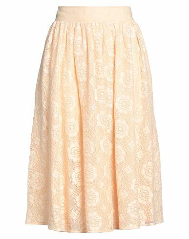 Boutique Moschino Woman Midi skirt Apricot Cotton, Polyamide, Linen Cover